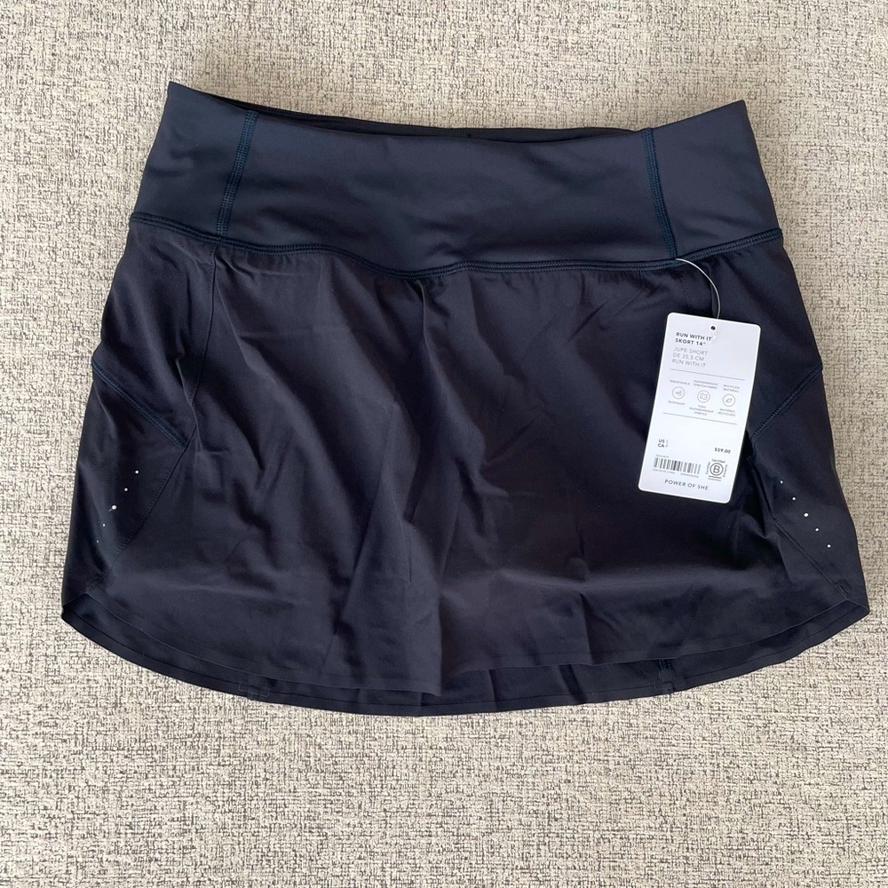 Athleta Run With It Skort 14”